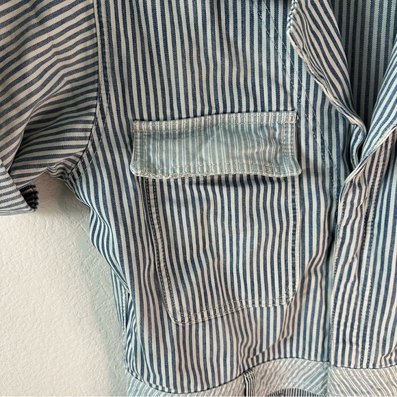 NWT Free People Motor City Striped Jumpsuit SZ L - Picture 4 of 11